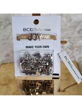 NWT BCBG Gold & Silver Build Your Name Bracelet